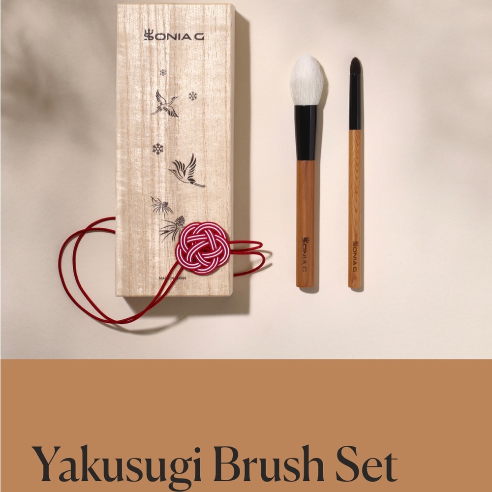Brand new. Never opened Sonia G YAKUSUGI brush set. Holiday 2021. LIMITED ED